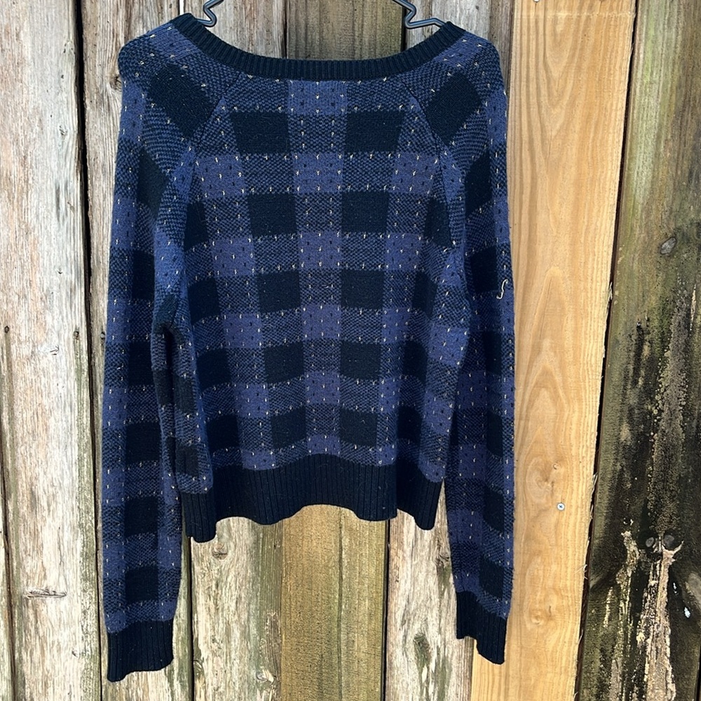 Banana Republic Factory size large dark blue Sweater - with zipper accent - Picture 2 of 8